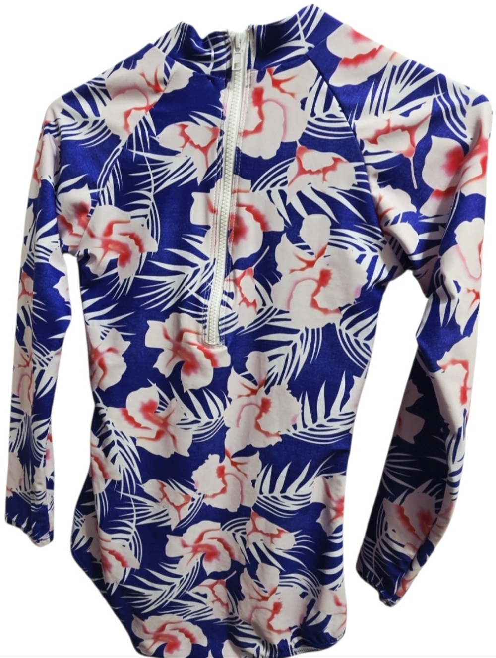 ZAY Women Long Sleeve UV Protection Rash Guard Swimwear, Floral Print, Sz. Small - Picture 4 of 6